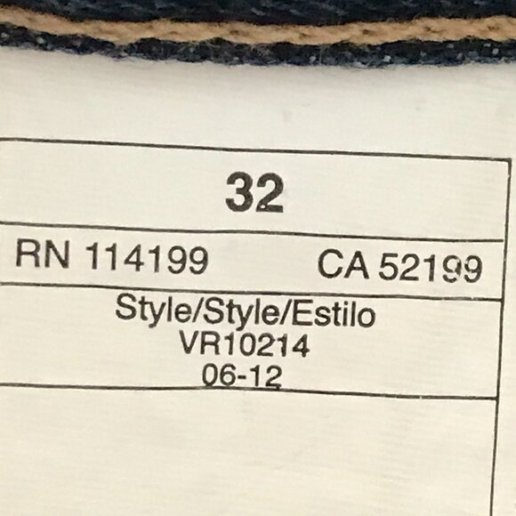 VSTR Stranger Straight Selvedge Jeans Men size 32x34 Blue Mid Rise Button Fly - Picture 13 of 16